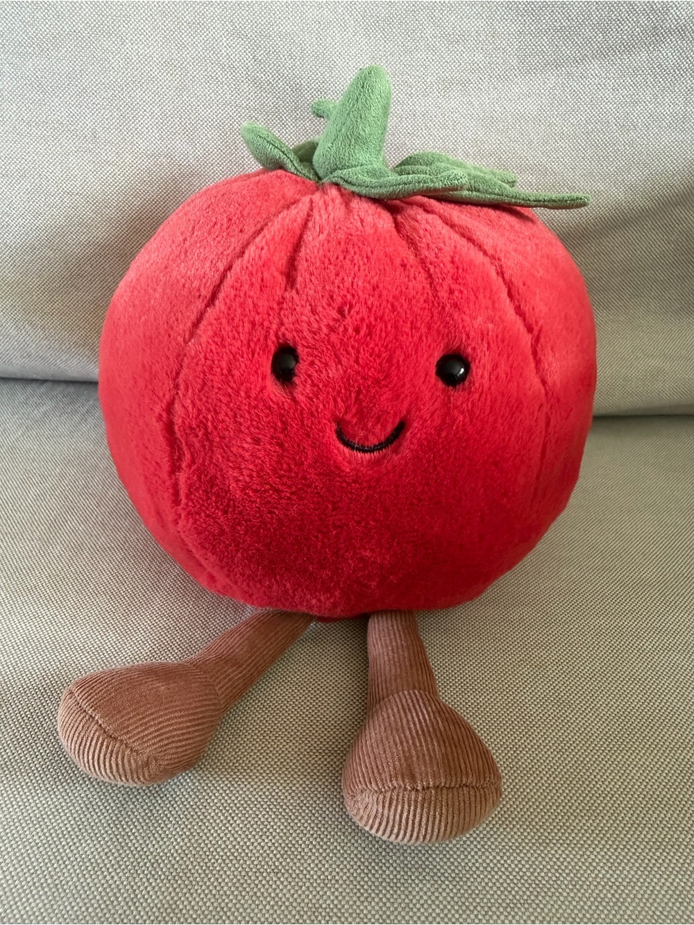 Jellycat Red Plush Tomato Toy with Brand Tag